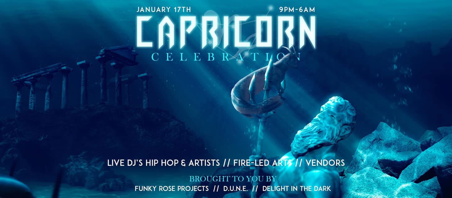 Original flyer for the Capricorn Celebration, January 17