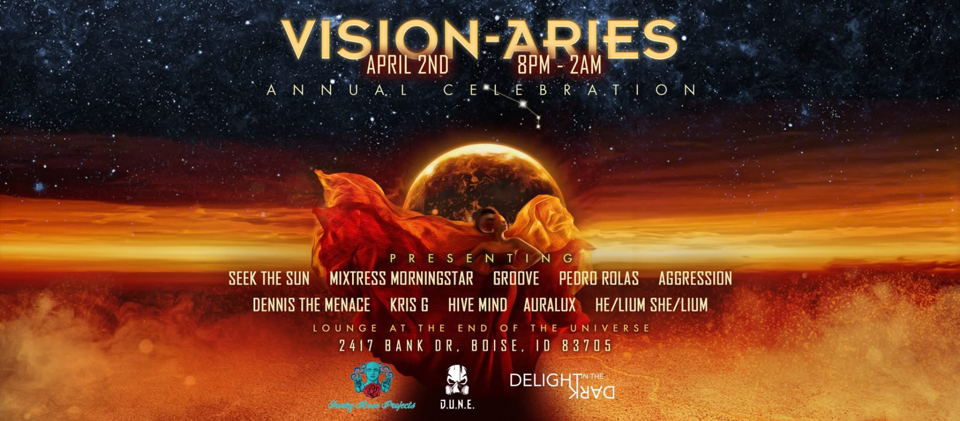 Original flyer for Vision-Aries Annual Celebration, April 2, Boise